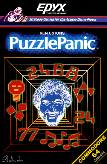Puzzle Panic box art for Commodore 64